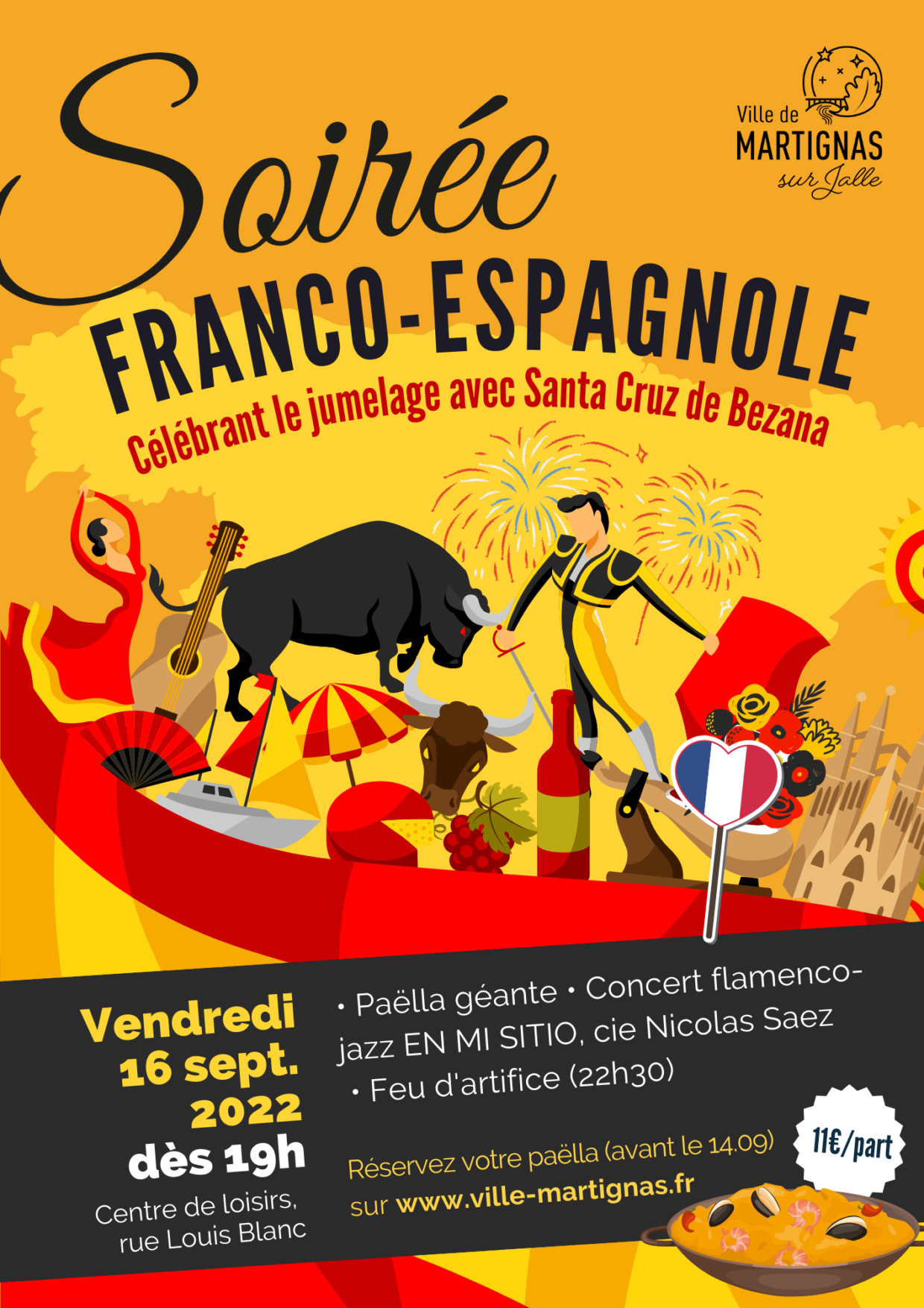 Affiche Soirée Franco-espagnole 16.09.2022